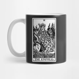 III. The Empress Tarot Card | Black and white Mug